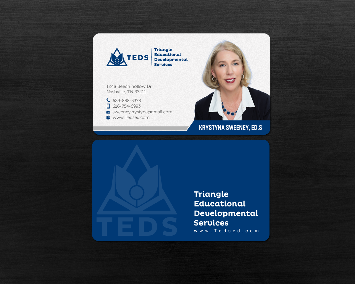 Business Card Design by chandrayaan.creative for Triangle Educational Developmental Services | Design #18133396