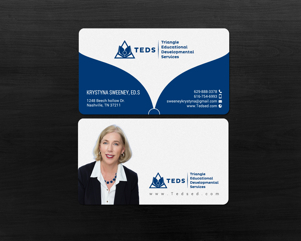 Business Card Design by chandrayaan.creative for Triangle Educational Developmental Services | Design #18133398