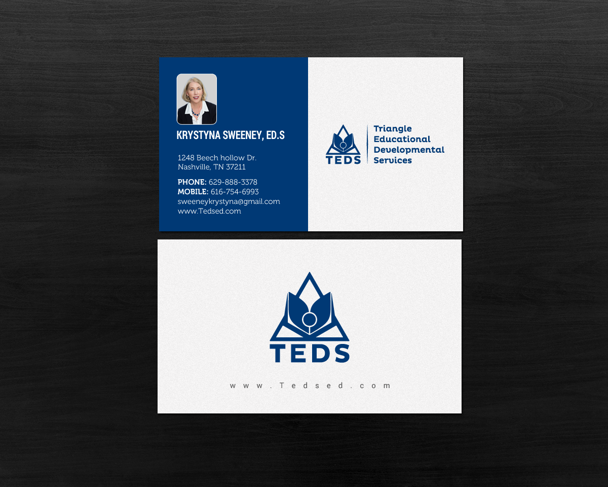 Business Card Design by chandrayaan.creative for Triangle Educational Developmental Services | Design #18133399