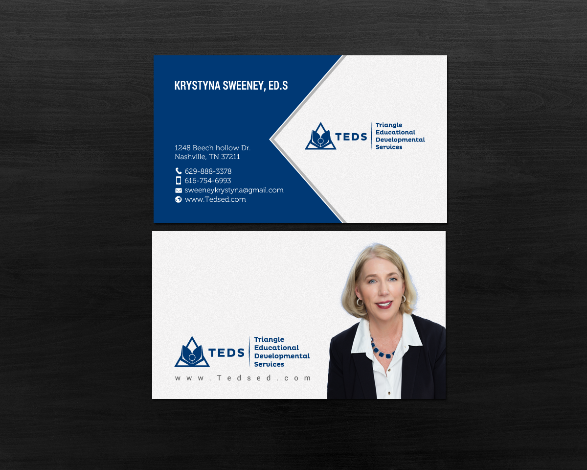 Business Card Design by chandrayaan.creative for Triangle Educational Developmental Services | Design #18133401