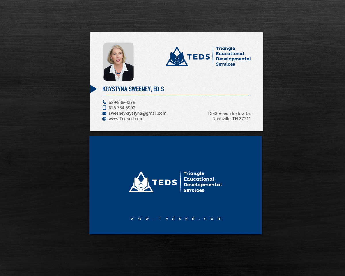Business Card Design by chandrayaan.creative for Triangle Educational Developmental Services | Design #18133417