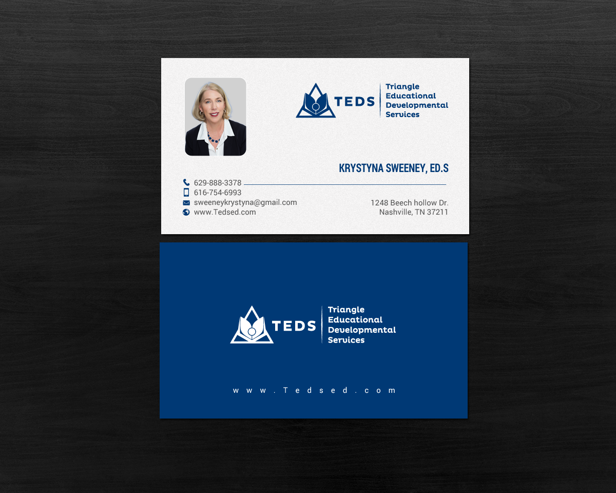 Business Card Design by chandrayaan.creative for Triangle Educational Developmental Services | Design #18133418