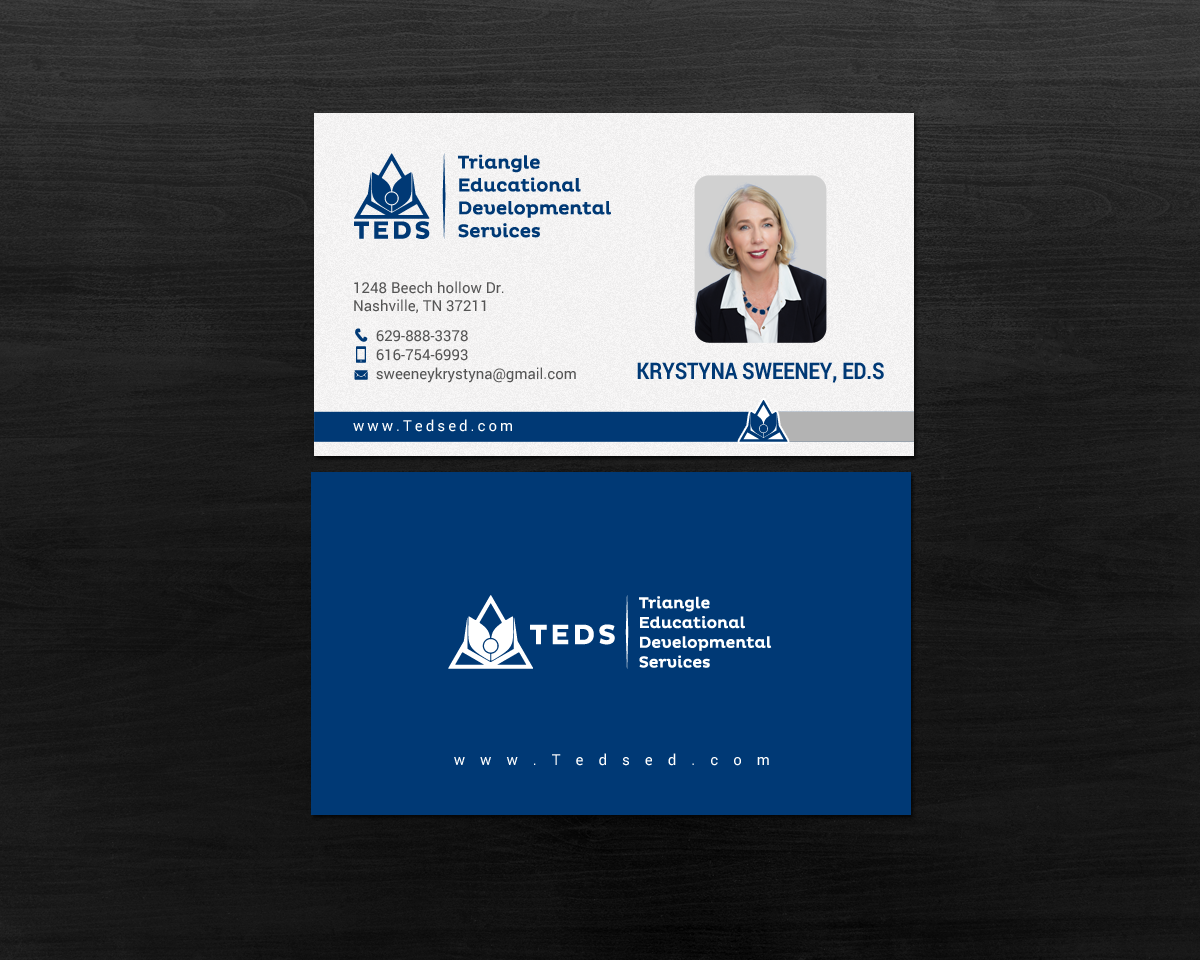Business Card Design by chandrayaan.creative for Triangle Educational Developmental Services | Design #18133419