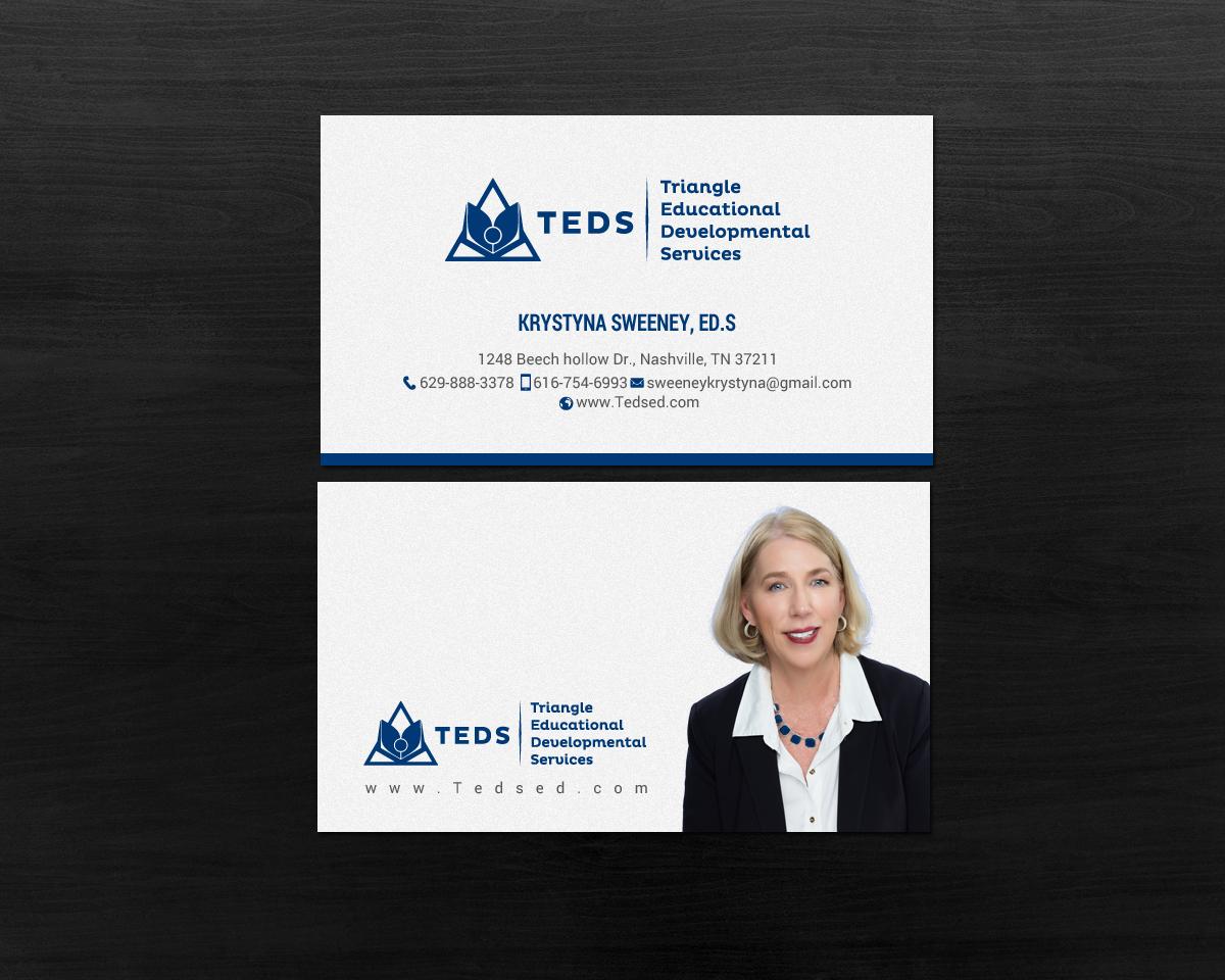 Business Card Design by chandrayaan.creative for Triangle Educational Developmental Services | Design #18133420