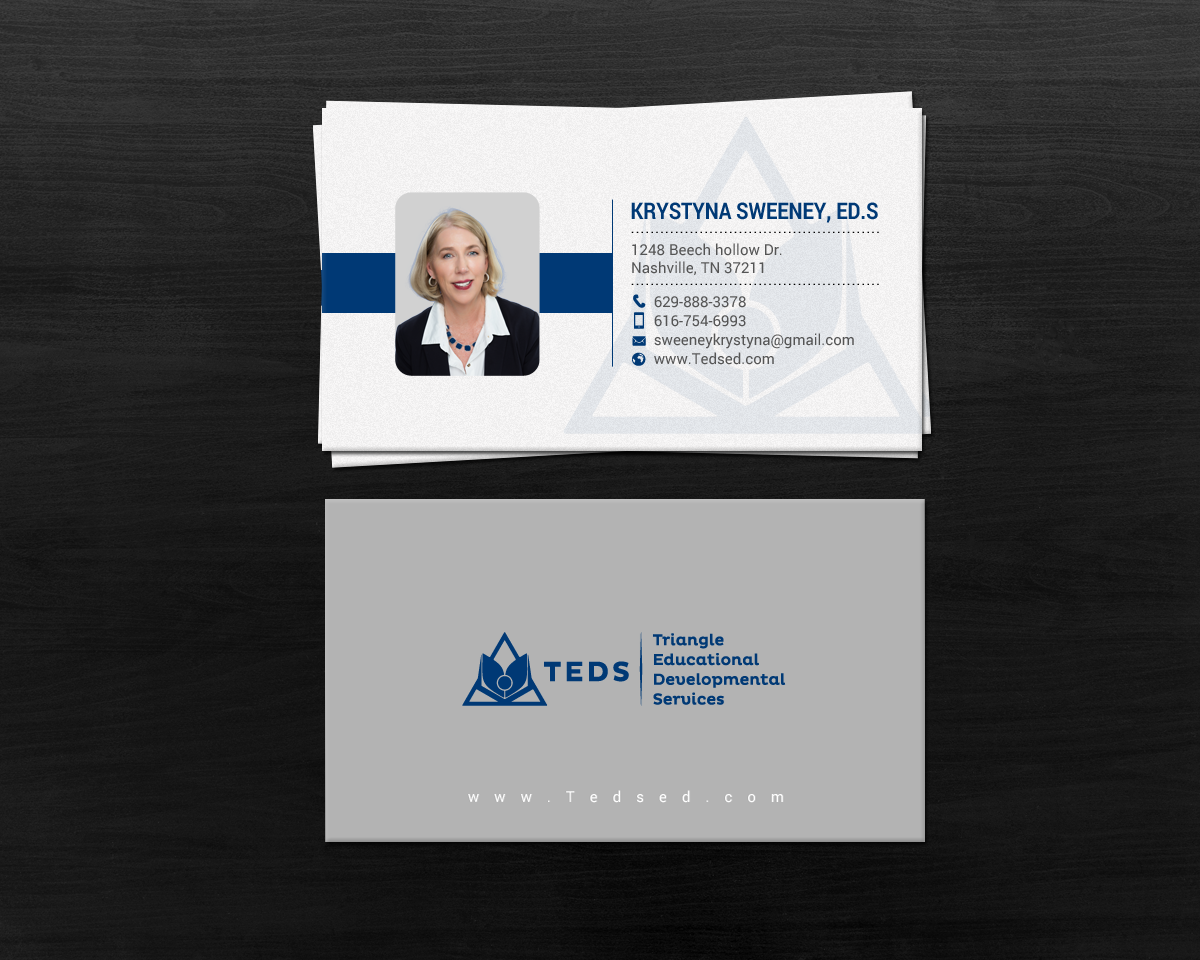 Business Card Design by chandrayaan.creative for Triangle Educational Developmental Services | Design #18136973
