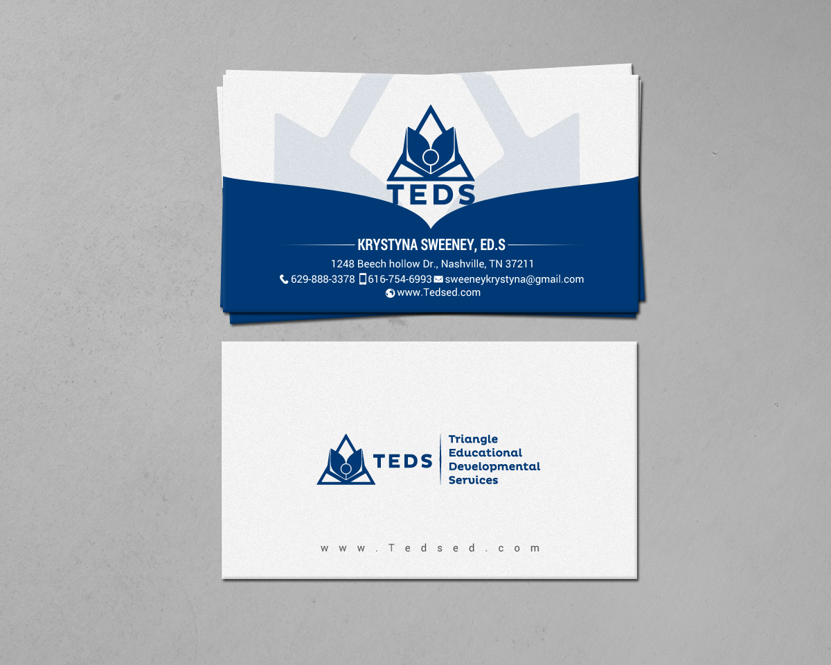 Business Card Design by chandrayaan.creative for Triangle Educational Developmental Services | Design #18136979