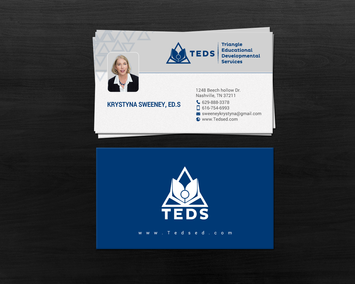 Business Card Design by chandrayaan.creative for Triangle Educational Developmental Services | Design #18136980
