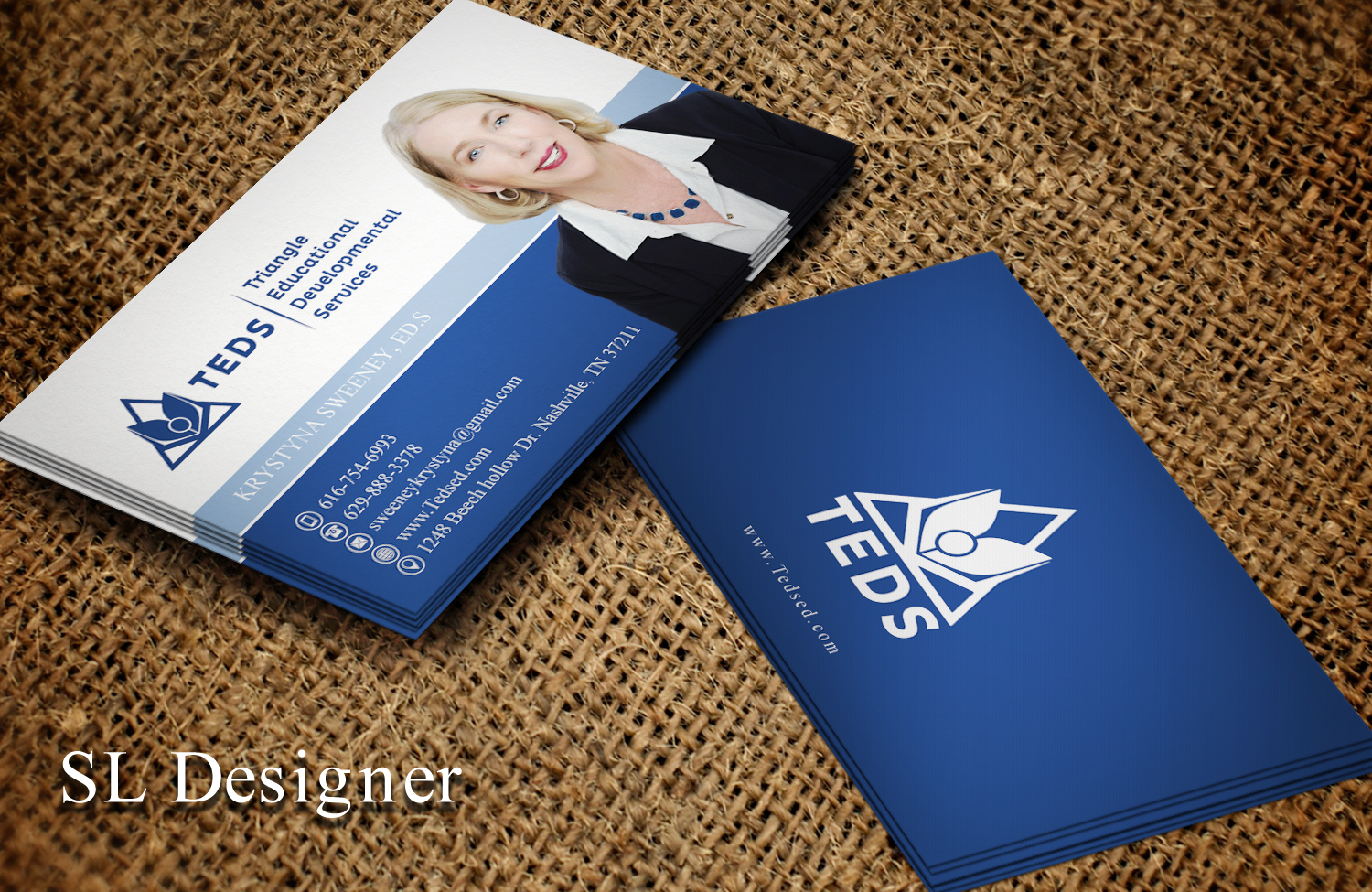 Business Card Design by SL Designer for Triangle Educational Developmental Services | Design #18136141