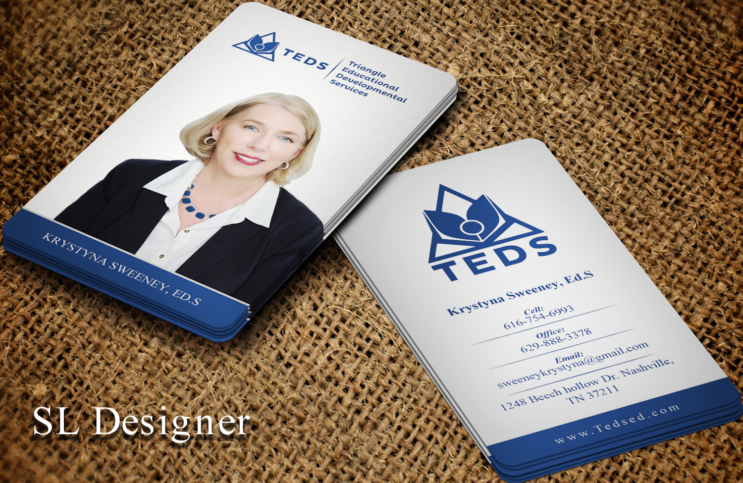 Business Card Design by SL Designer for Triangle Educational Developmental Services | Design #18136155