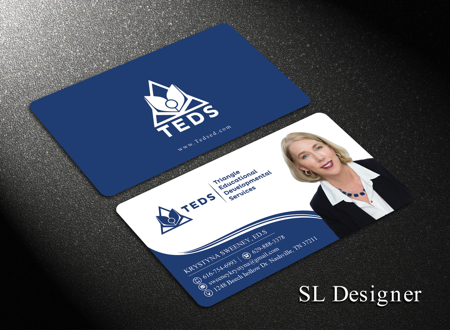 Business Card Design by SL Designer for Triangle Educational Developmental Services | Design #18136160