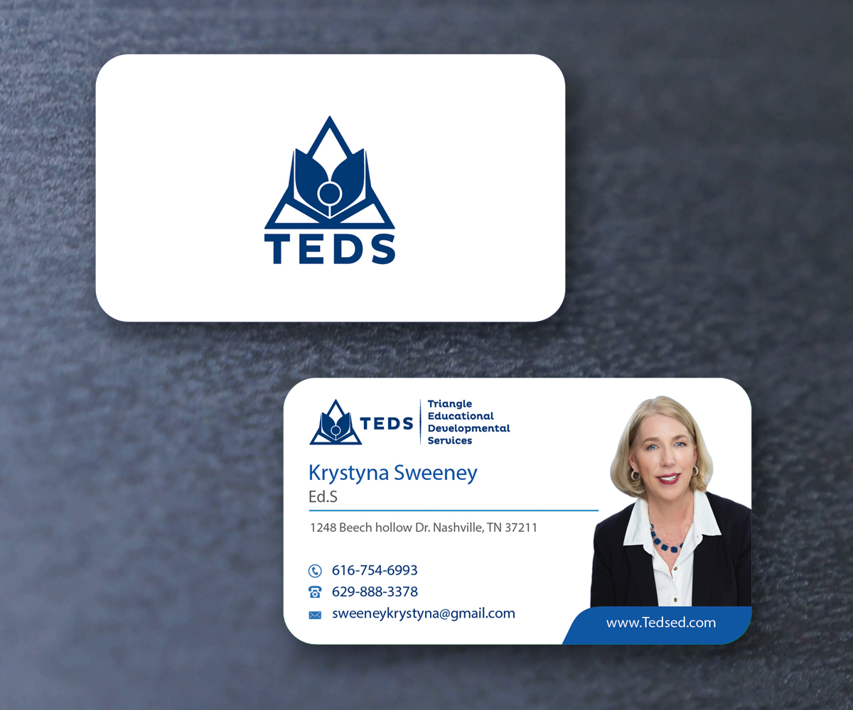 Business Card Design by M6G for Triangle Educational Developmental Services | Design #18187203