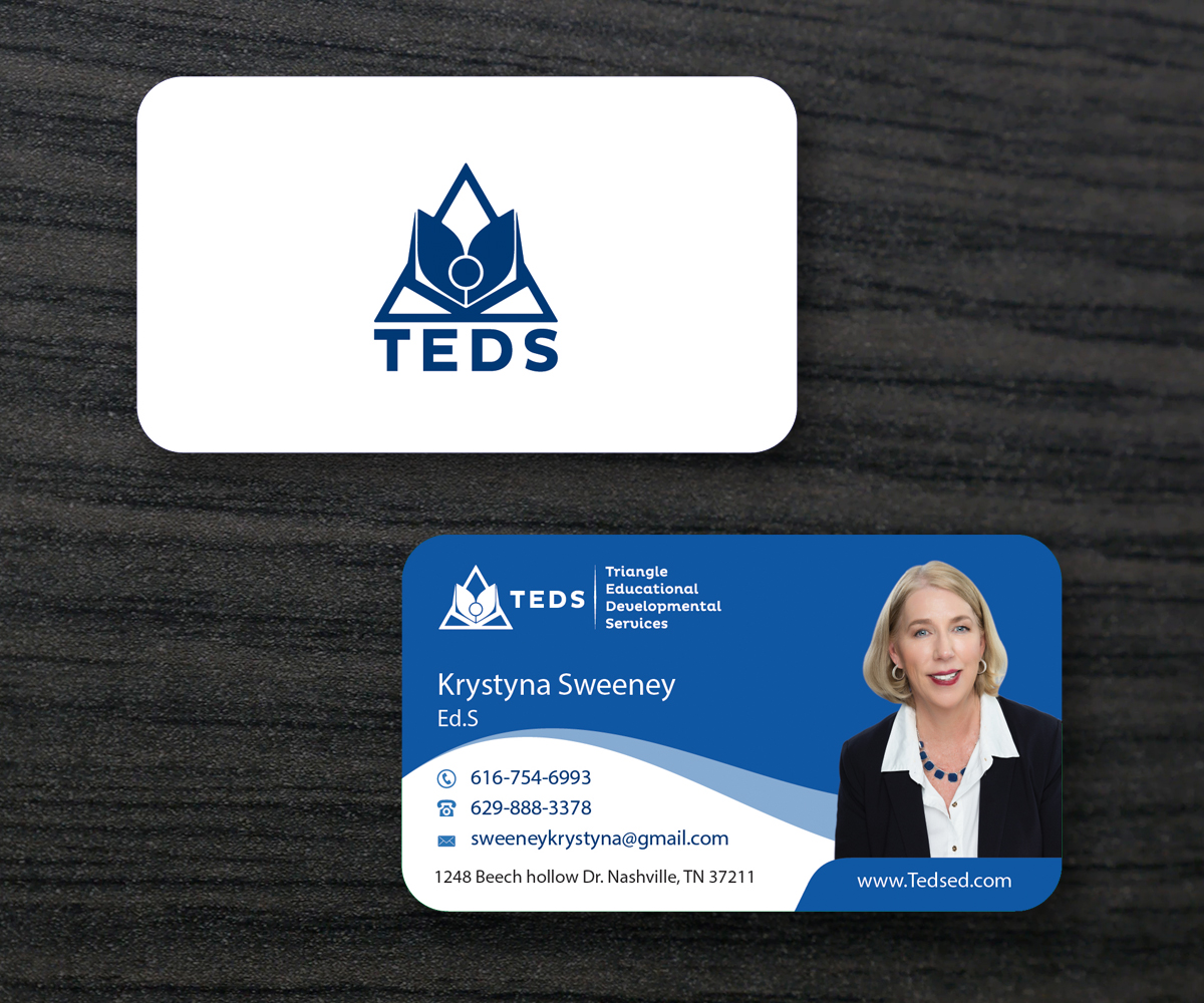 Business Card Design by M6G for Triangle Educational Developmental Services | Design #18188153