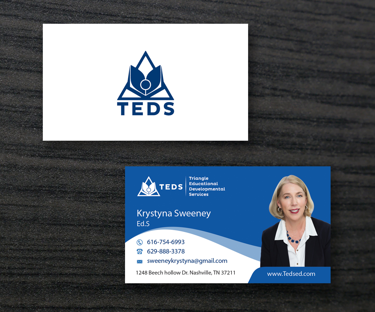 Business Card Design by M6G for Triangle Educational Developmental Services | Design #18188718