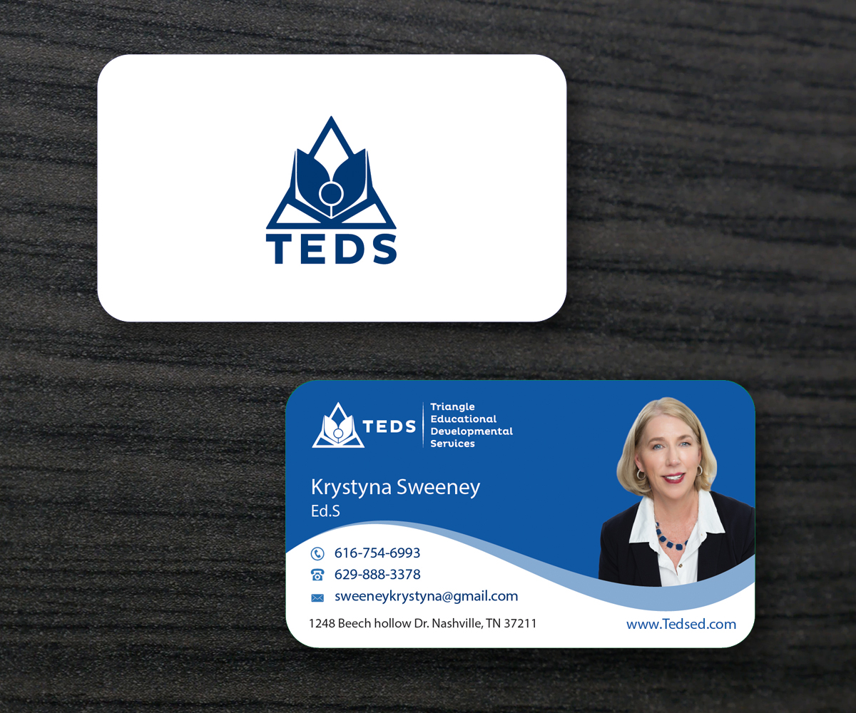 Business Card Design by M6G for Triangle Educational Developmental Services | Design #18189071