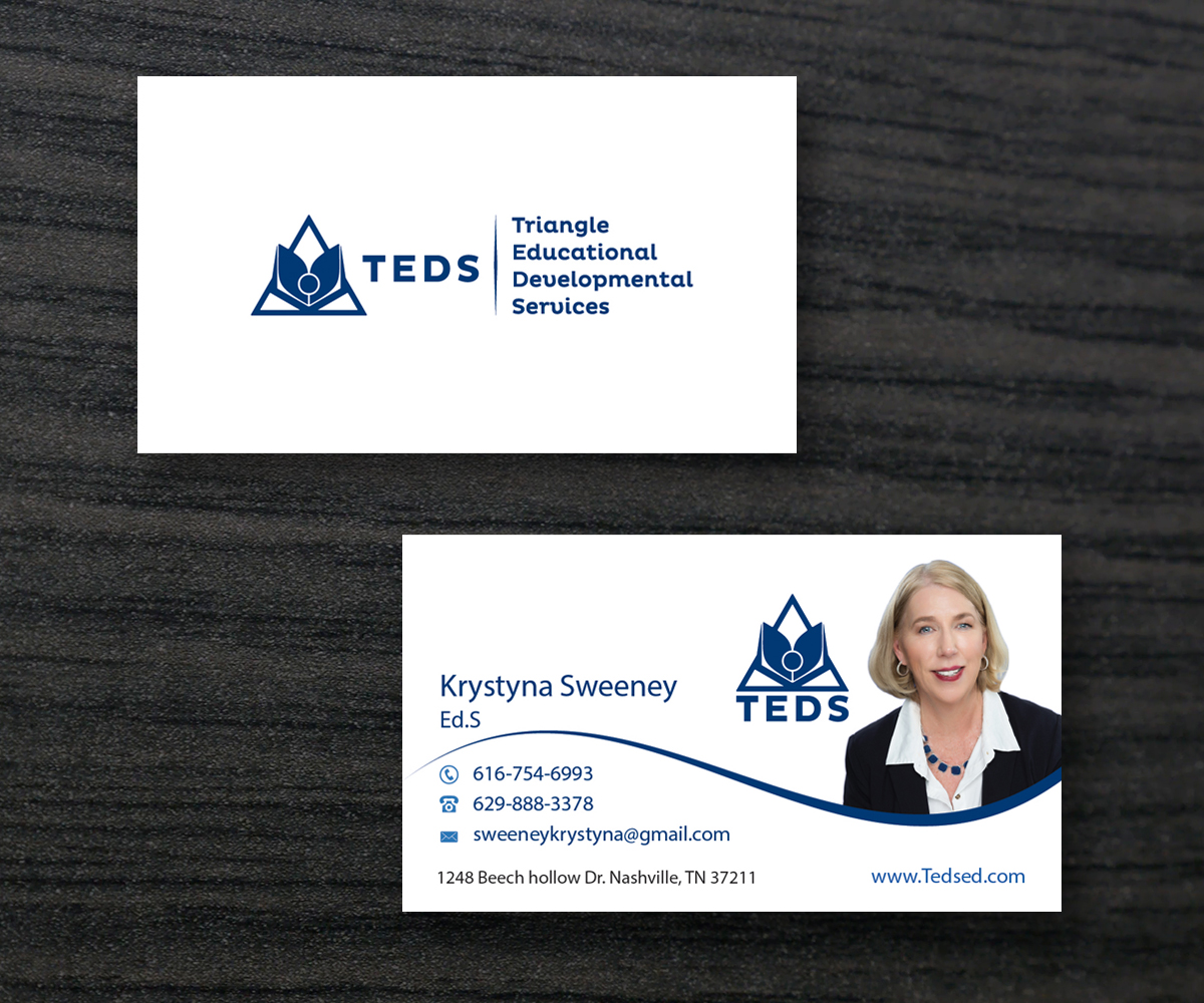 Business Card Design by M6G for Triangle Educational Developmental Services | Design #18196968