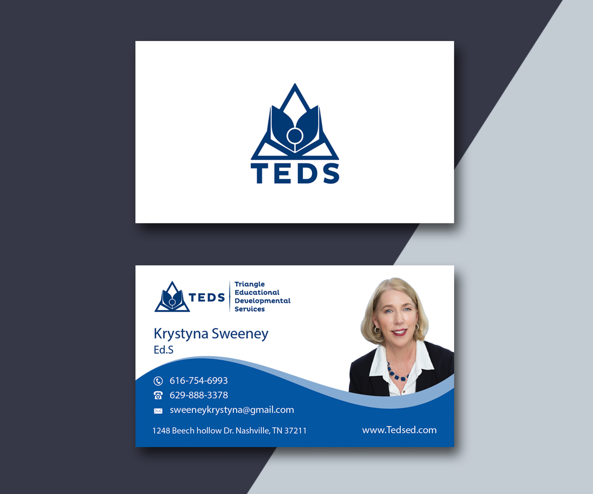 Business Card Design by M6G for Triangle Educational Developmental Services | Design #18197043