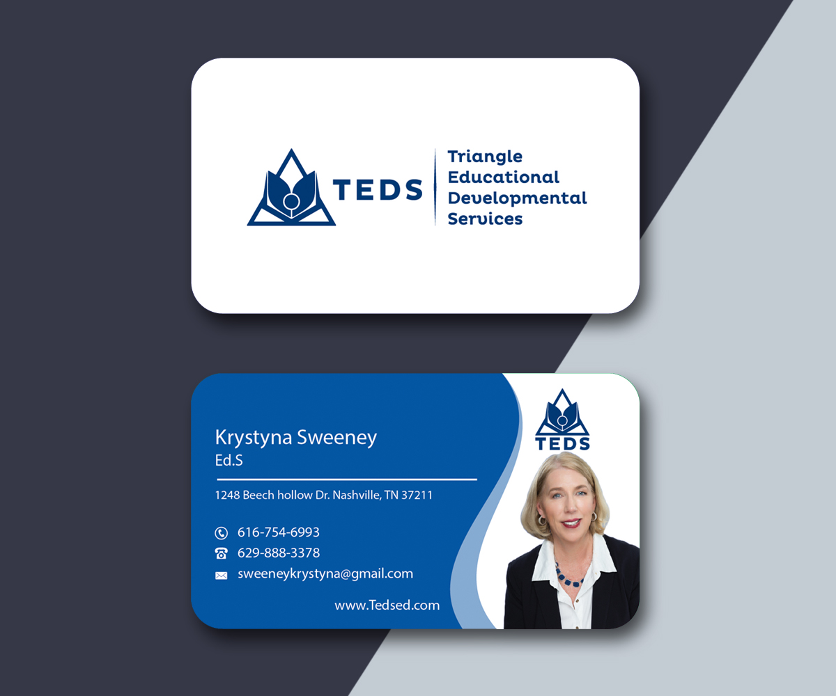 Business Card Design by M6G for Triangle Educational Developmental Services | Design #18197097