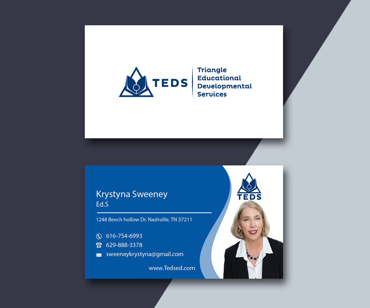 Business Card Design by M6G for Triangle Educational Developmental Services | Design #18197139
