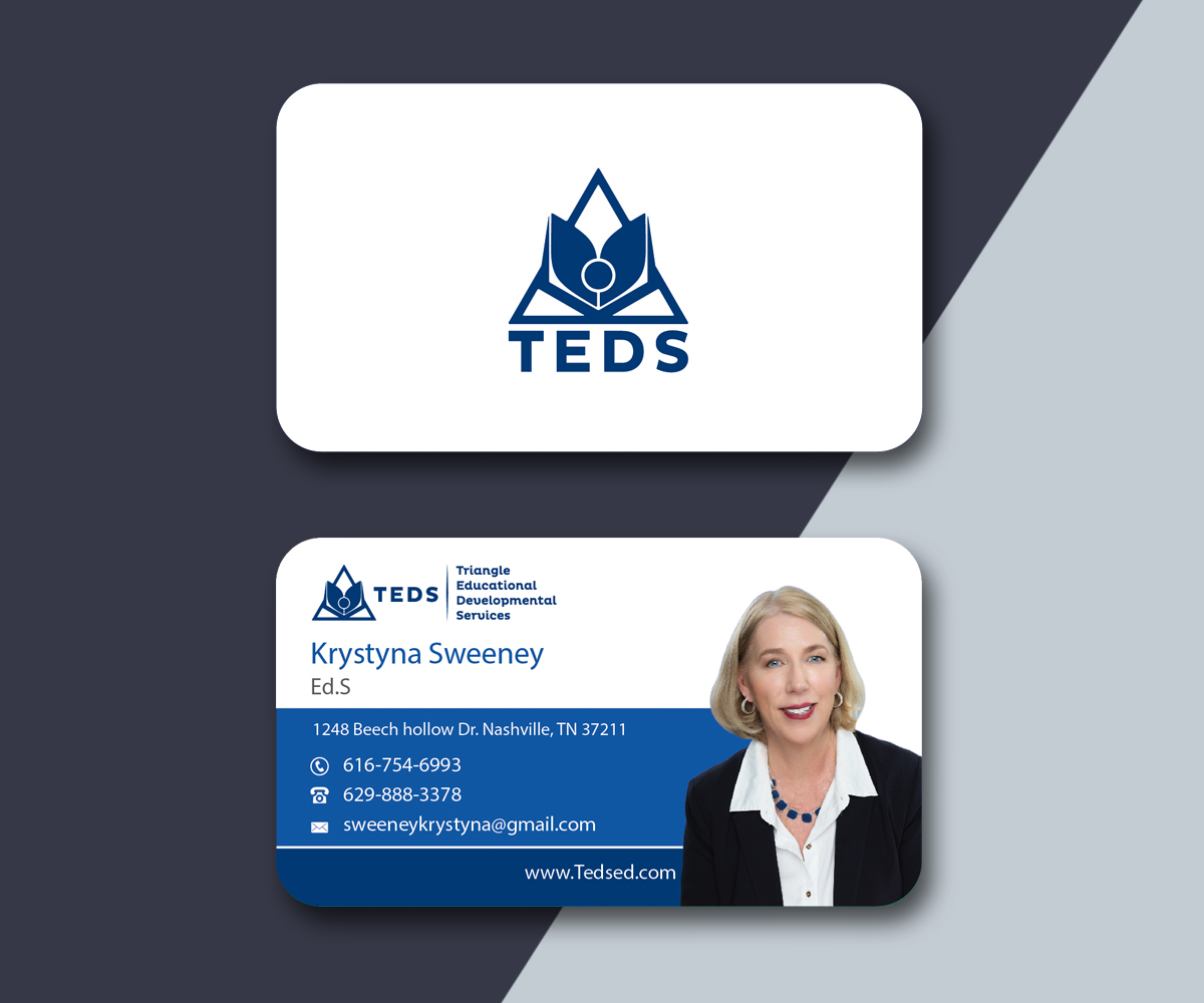 Business Card Design by M6G for Triangle Educational Developmental Services | Design #18197303