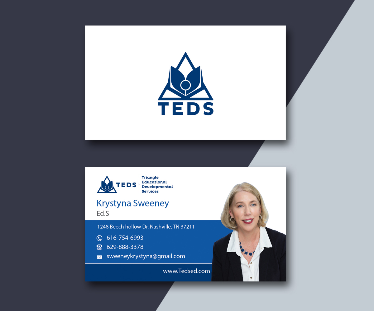 Business Card Design by M6G for Triangle Educational Developmental Services | Design #18197420