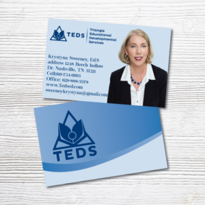 Business Card Design by MGC creazioni grafiche for Triangle Educational Developmental Services | Design: #18133710