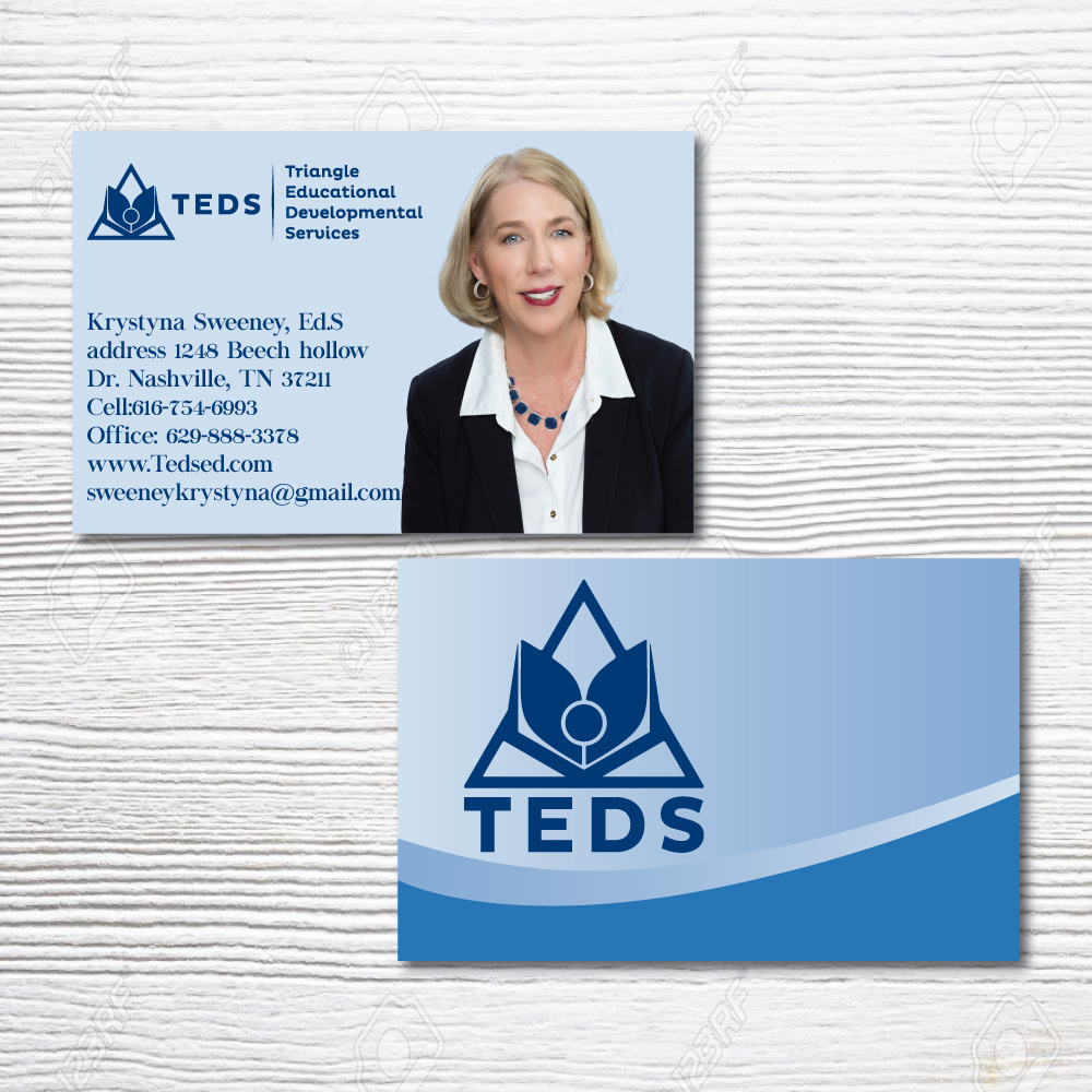 Business Card Design by MGC creazioni grafiche for Triangle Educational Developmental Services | Design #18133833