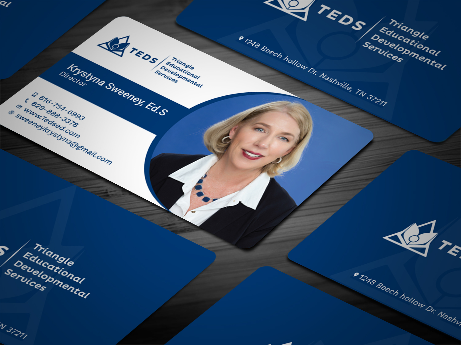 Business Card Design by Tripti Ranjan Gain for Triangle Educational Developmental Services | Design #18133611