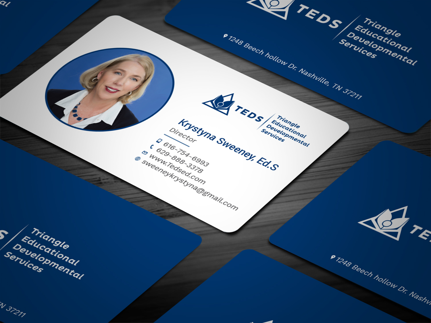 Business Card Design by Tripti Ranjan Gain for Triangle Educational Developmental Services | Design #18133620