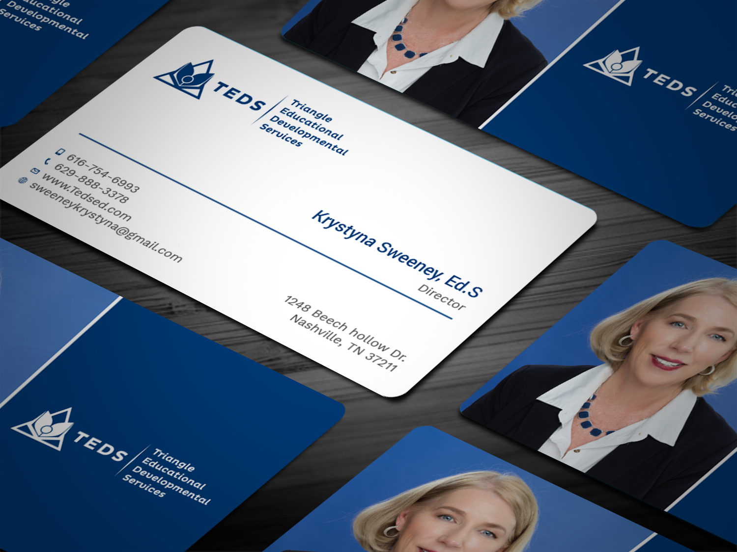 Business Card Design by Tripti Ranjan Gain for Triangle Educational Developmental Services | Design #18133621