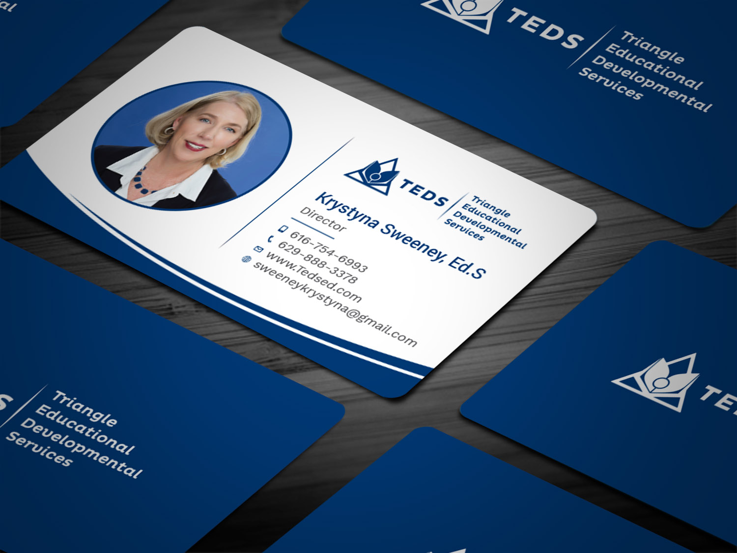 Business Card Design by Tripti Ranjan Gain for Triangle Educational Developmental Services | Design #18133649