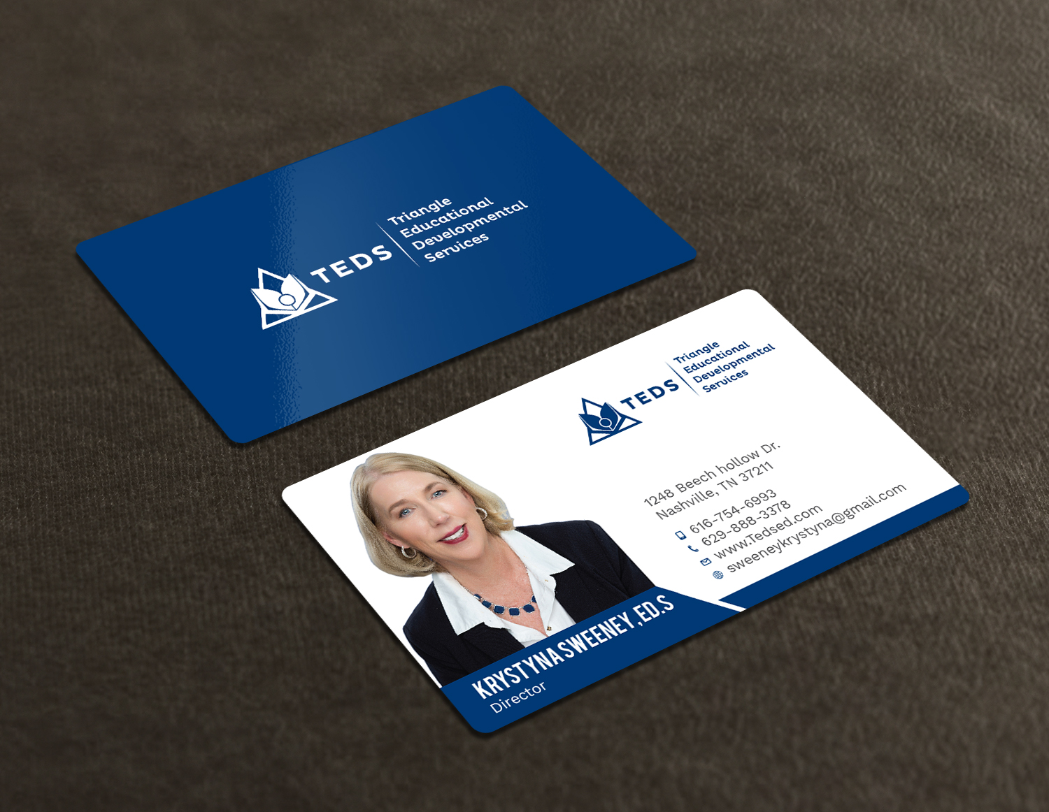 Business Card Design by Tripti Ranjan Gain for Triangle Educational Developmental Services | Design #18133666