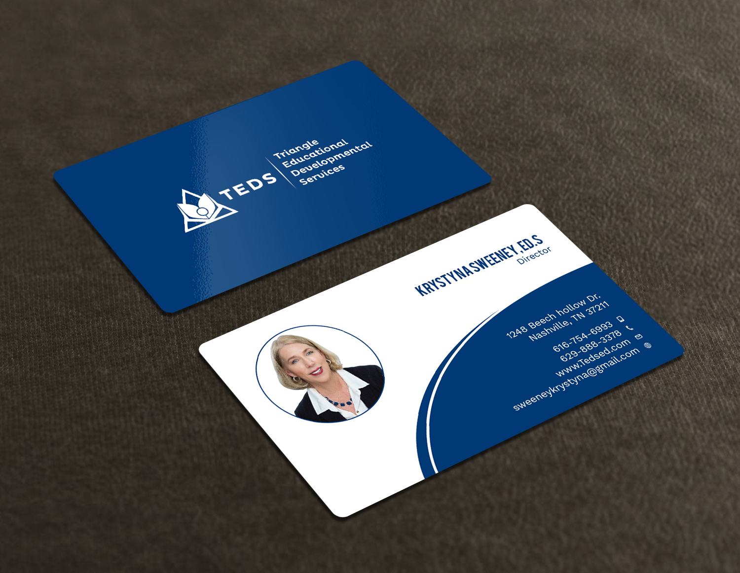 Business Card Design by Tripti Ranjan Gain for Triangle Educational Developmental Services | Design #18133667