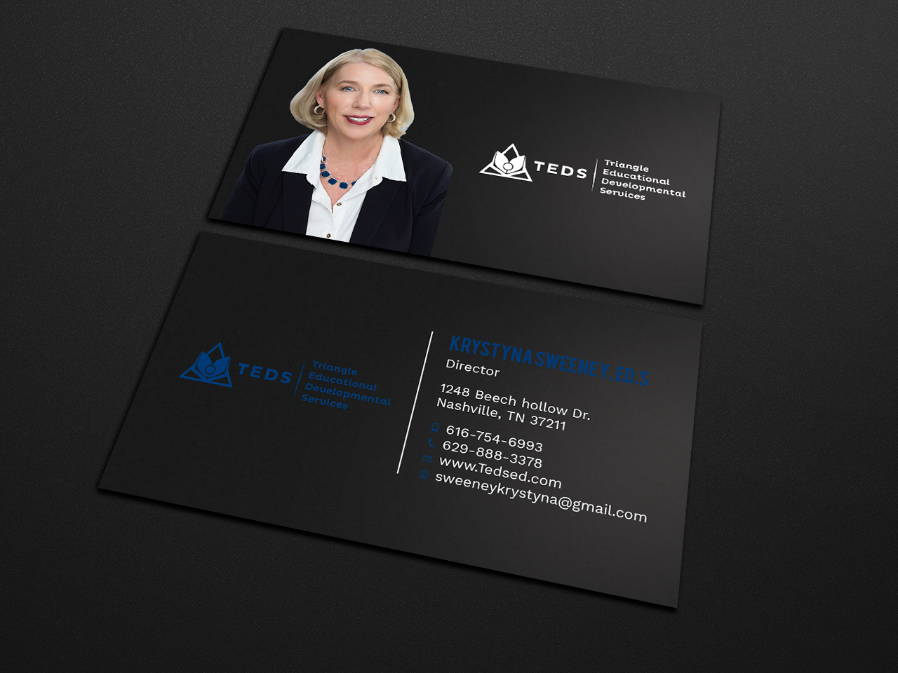 Business Card Design by Tripti Ranjan Gain for Triangle Educational Developmental Services | Design #18133682