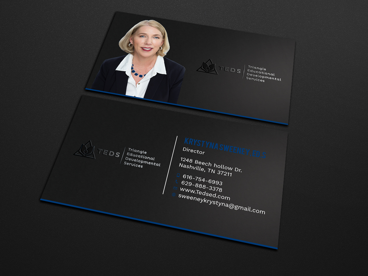 Business Card Design by Tripti Ranjan Gain for Triangle Educational Developmental Services | Design #18133692
