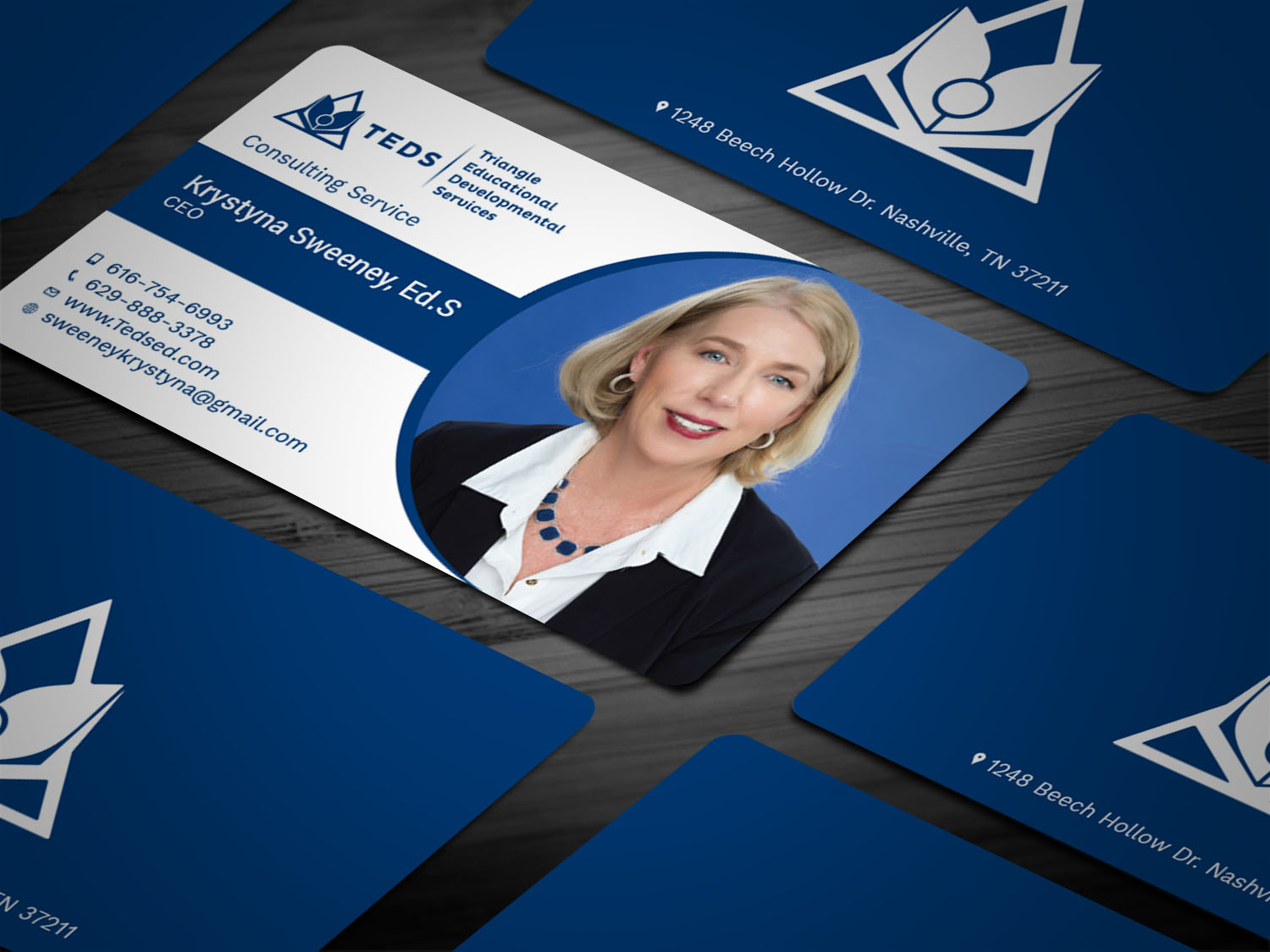 Business Card Design by Tripti Ranjan Gain for Triangle Educational Developmental Services | Design: #18186655
