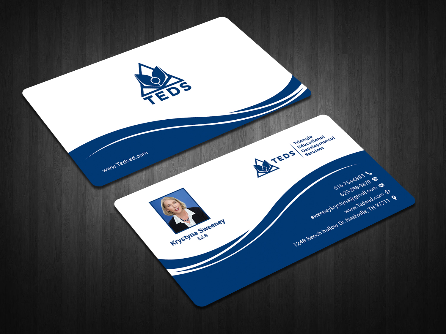 Design de Carte de Visite par zahidrabby.bigc pour Triangle Educational Developmental Services | Design #18148467