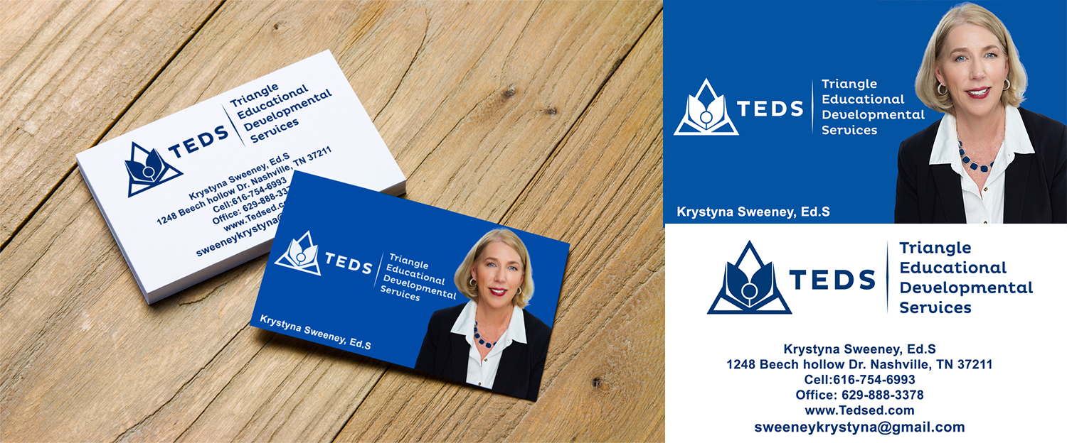 Business Card Design by Kara Stewart for Triangle Educational Developmental Services | Design #18206715