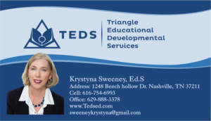 Visitenkarten-Design von DR.MARVELOUS für Triangle Educational Developmental Services | Design: #18211479