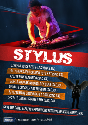 Stylus Upcoming Gigs | Flyer Design by Tatlin