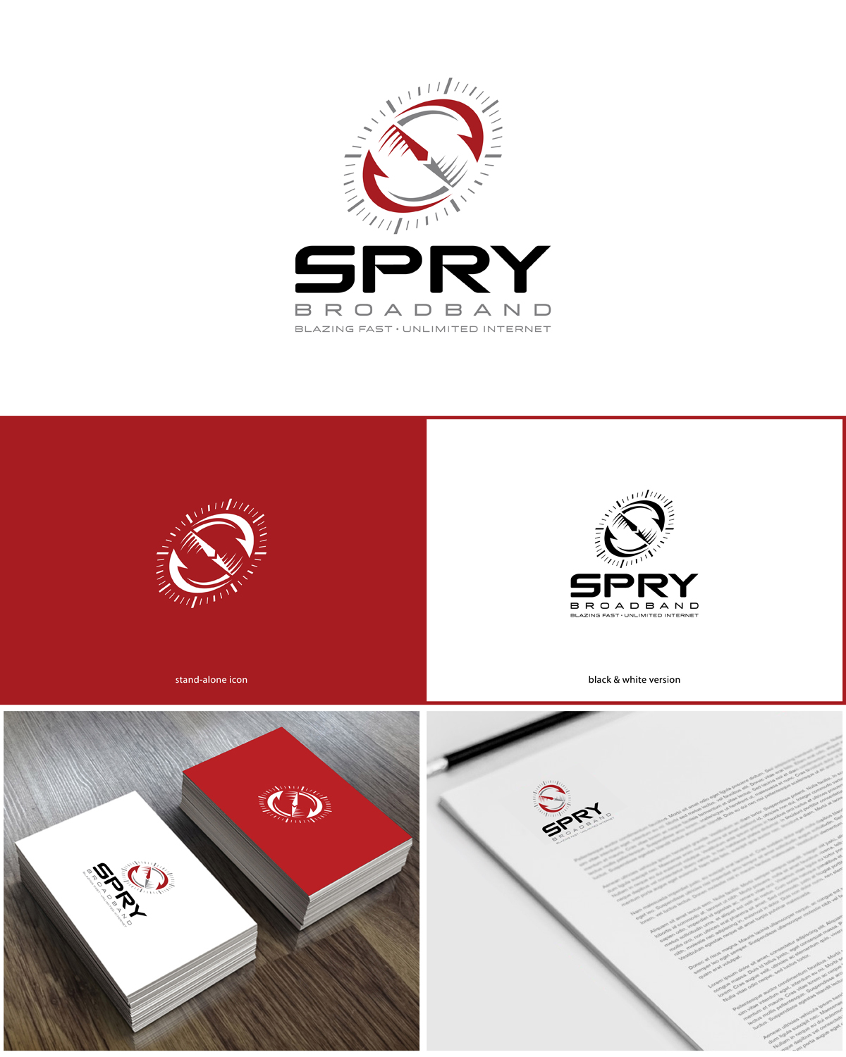 Logo Design by MoonFeather for Spry Wireless | Design #18173244