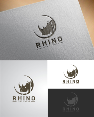 Logo Design by Bad Dinosaur Graphics for Rhino Fine Foods | Design: #18205325