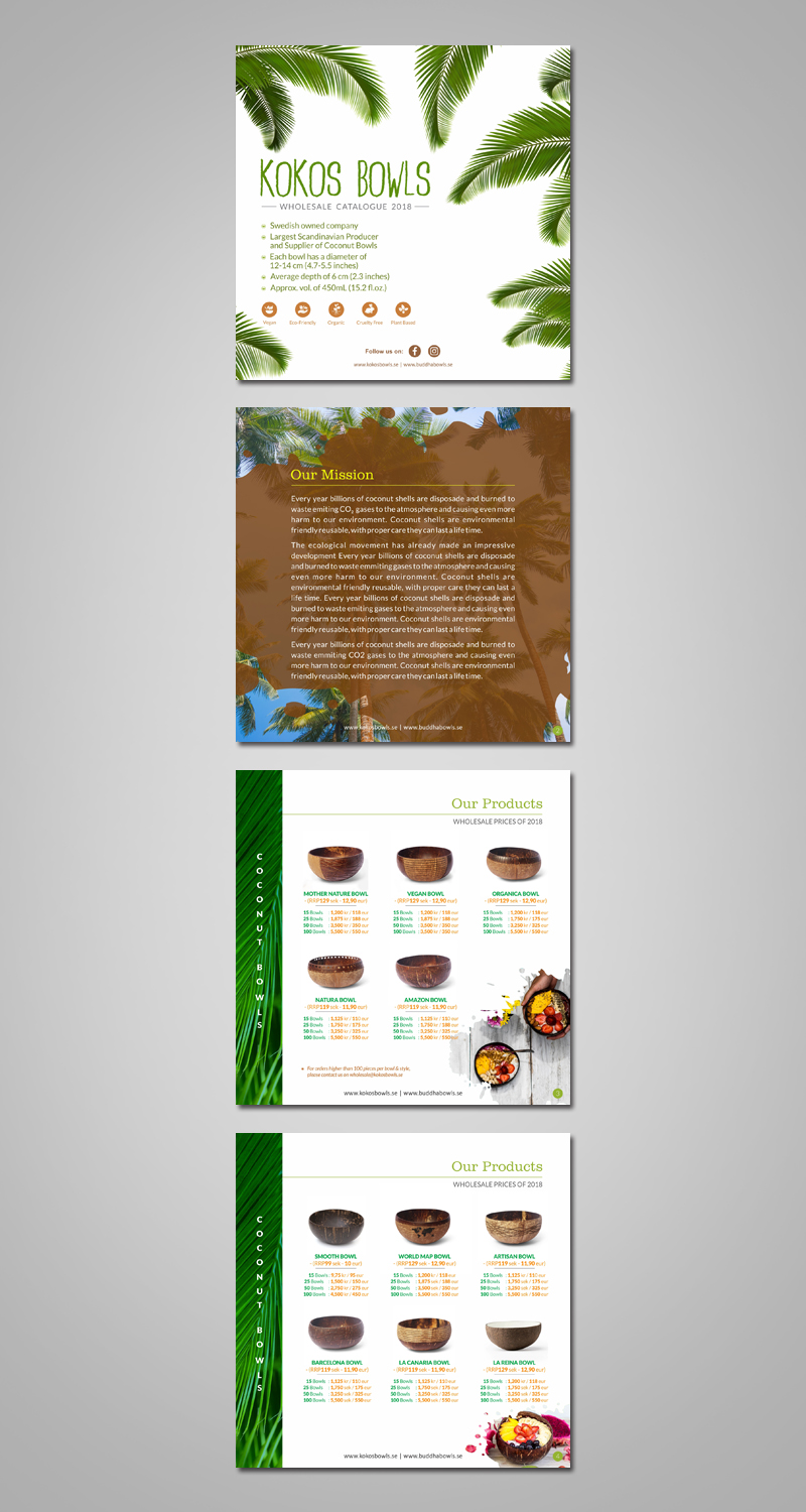 Catalogue Design by dinug.312 for KoKos Bowls | Design #18174562