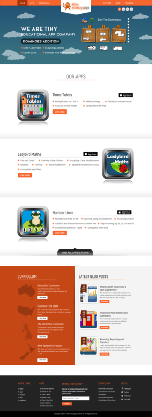 Tiny educational app company needs a big new website | Web Design by Sbss