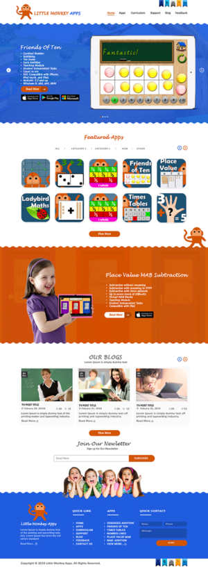 Tiny educational app company needs a big new website | Web Design by bdesigner9