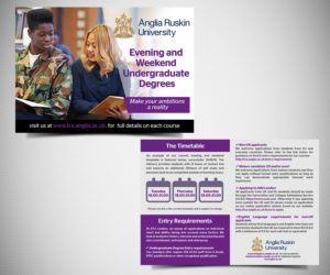 Flyer Design by Designers Hub for Anglia Ruskin University London | Design: #18147942