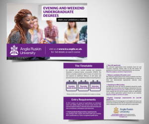 Flyer Design by Designers Hub for Anglia Ruskin University London | Design: #18150442