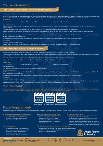 Flyer Design by Parul for Anglia Ruskin University London | Design #18165995