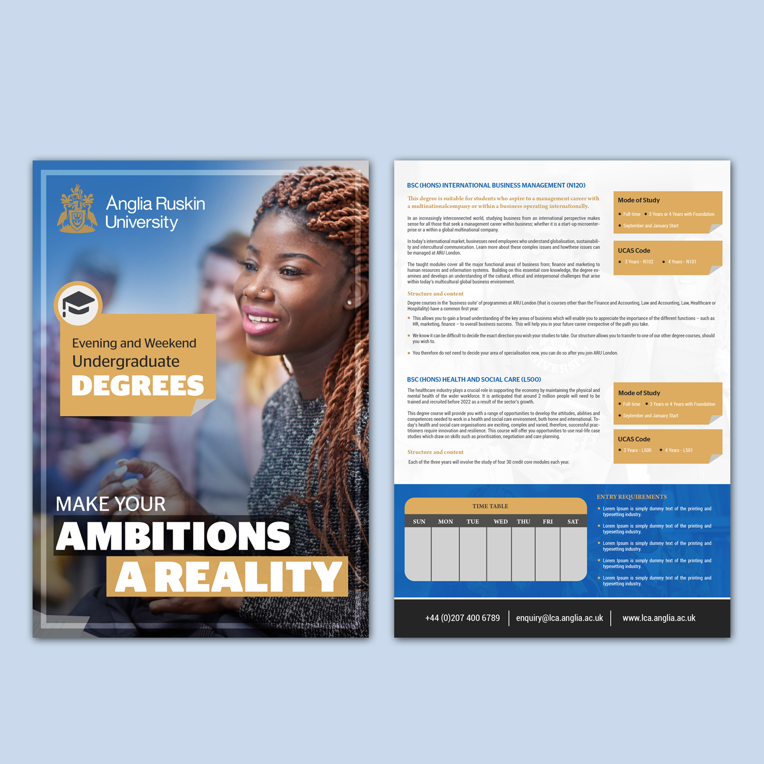 Flyer Design by Deepak_9_Malhotra for Anglia Ruskin University London | Design #18138332