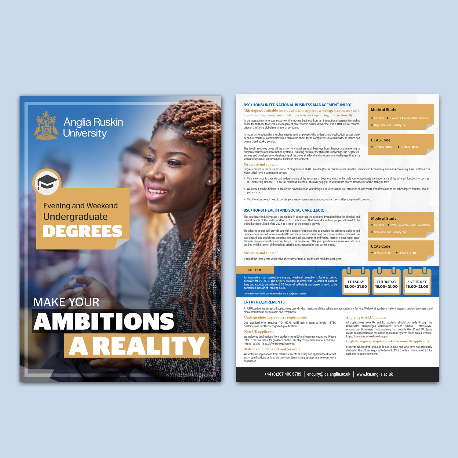 Flyer Design by Deepak_9_Malhotra for Anglia Ruskin University London | Design #18152163