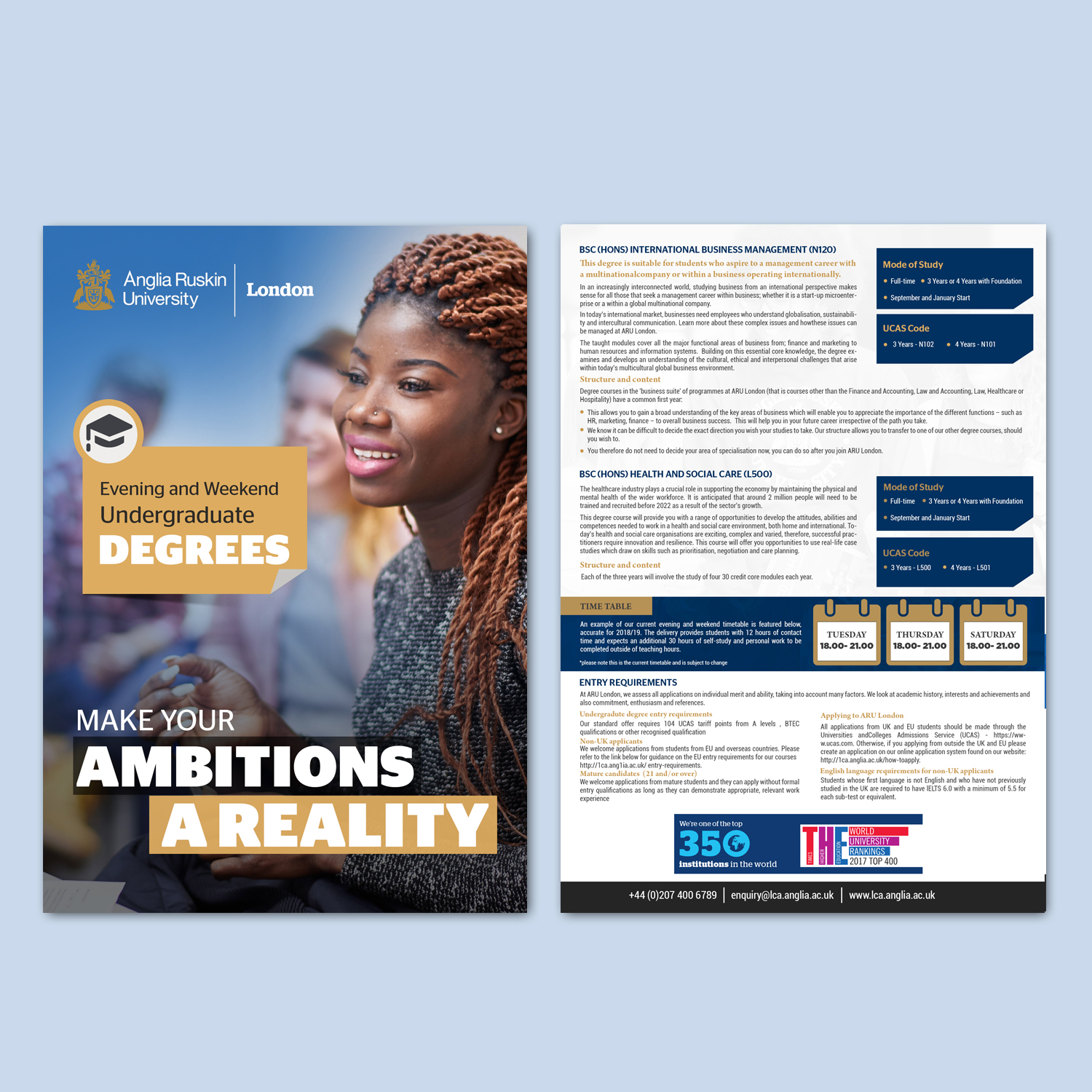 Flyer Design by Deepak_9_Malhotra for Anglia Ruskin University London | Design #18303704
